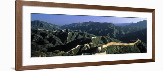 Panoramic View of Great Wall of China, Badaling, China-James Montgomery Flagg-Framed Photographic Print