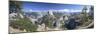 Panoramic View of Half Dome and Vernal Falls in Yosemite National Park, California, USA-Mark Taylor-Mounted Photographic Print