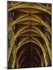 Panoramic View of Interior of Chartres Cathedral Looking up Nave Toward Main Altar-Gjon Mili-Mounted Photographic Print