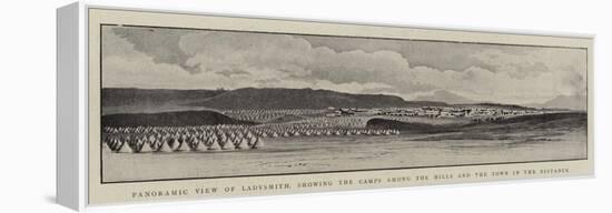 Panoramic View of Ladysmith, Showing the Camps Among the Hills and the Town in the Distance-null-Framed Premier Image Canvas