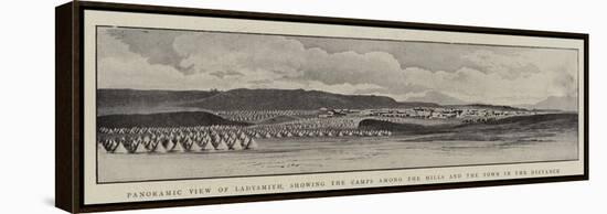 Panoramic View of Ladysmith, Showing the Camps Among the Hills and the Town in the Distance-null-Framed Premier Image Canvas