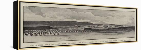 Panoramic View of Ladysmith, Showing the Camps Among the Hills and the Town in the Distance-null-Framed Premier Image Canvas