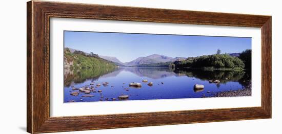 Panoramic View of Lake Padarn, Wales, UK-Mark Taylor-Framed Photographic Print