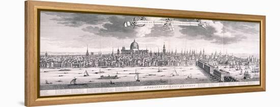 Panoramic View of London, 1710-Benjamin Smith-Framed Premier Image Canvas