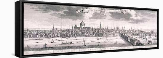 Panoramic View of London, 1710-Benjamin Smith-Framed Premier Image Canvas