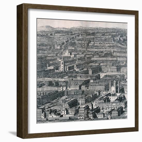 Panoramic View of London, 1720-Johannes Kip-Framed Giclee Print