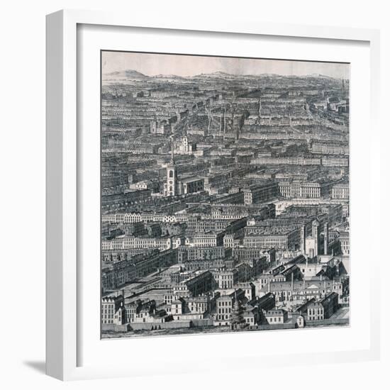 Panoramic View of London, 1720-Johannes Kip-Framed Giclee Print