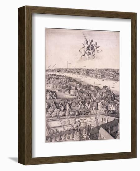 Panoramic View of London, C1670-Wenceslaus Hollar-Framed Giclee Print