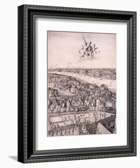 Panoramic View of London, C1670-Wenceslaus Hollar-Framed Giclee Print