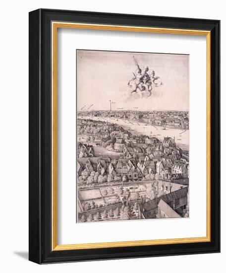 Panoramic View of London, C1670-Wenceslaus Hollar-Framed Giclee Print