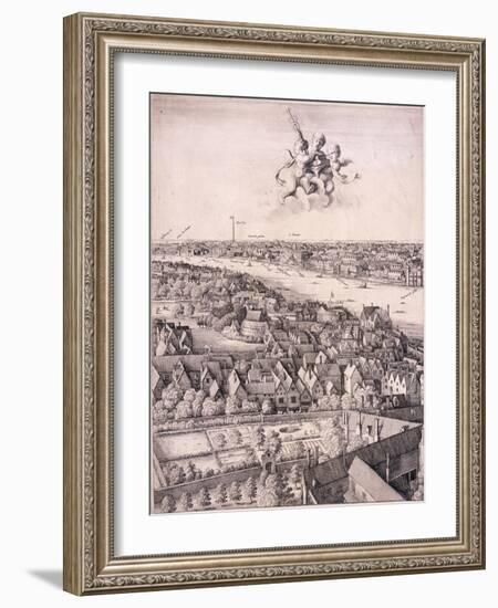 Panoramic View of London, C1670-Wenceslaus Hollar-Framed Giclee Print