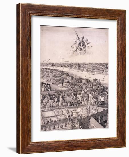 Panoramic View of London, C1670-Wenceslaus Hollar-Framed Giclee Print