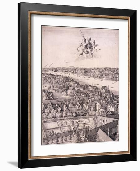 Panoramic View of London, C1670-Wenceslaus Hollar-Framed Giclee Print