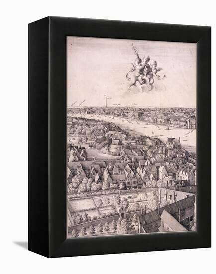 Panoramic View of London, C1670-Wenceslaus Hollar-Framed Premier Image Canvas