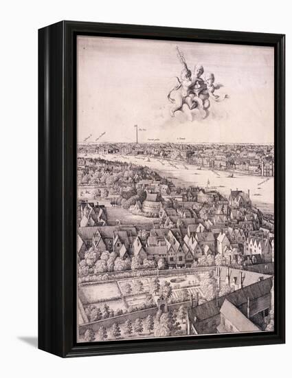 Panoramic View of London, C1670-Wenceslaus Hollar-Framed Premier Image Canvas