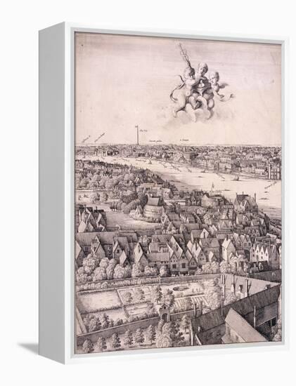 Panoramic View of London, C1670-Wenceslaus Hollar-Framed Premier Image Canvas