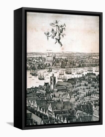 Panoramic View of London, C1670-Wenceslaus Hollar-Framed Premier Image Canvas