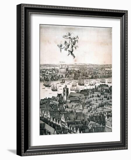 Panoramic View of London, C1670-Wenceslaus Hollar-Framed Giclee Print