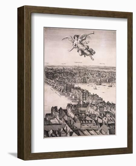 Panoramic View of London, C1670-Wenceslaus Hollar-Framed Giclee Print