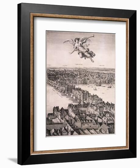 Panoramic View of London, C1670-Wenceslaus Hollar-Framed Giclee Print