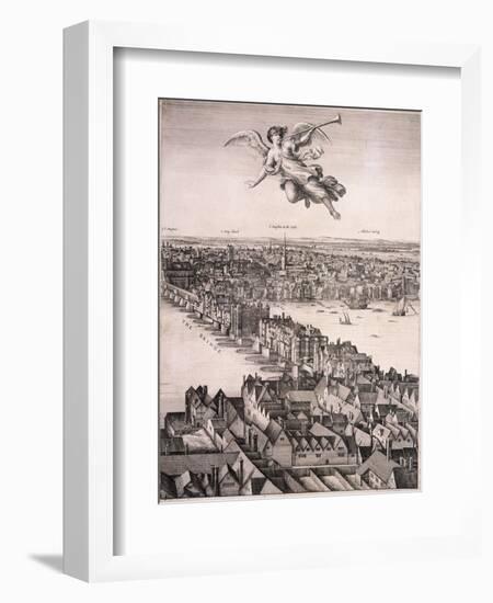 Panoramic View of London, C1670-Wenceslaus Hollar-Framed Giclee Print