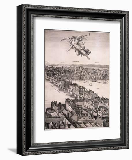 Panoramic View of London, C1670-Wenceslaus Hollar-Framed Giclee Print