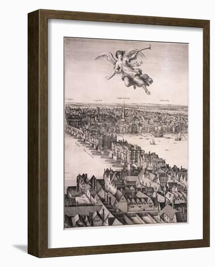 Panoramic View of London, C1670-Wenceslaus Hollar-Framed Giclee Print