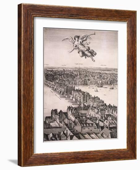 Panoramic View of London, C1670-Wenceslaus Hollar-Framed Giclee Print