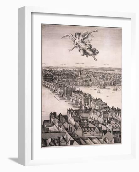 Panoramic View of London, C1670-Wenceslaus Hollar-Framed Giclee Print