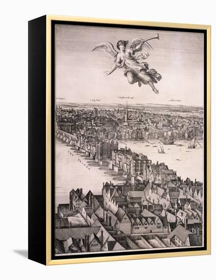 Panoramic View of London, C1670-Wenceslaus Hollar-Framed Premier Image Canvas