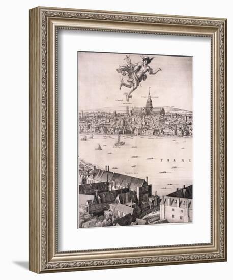 Panoramic View of London, C1670-Wenceslaus Hollar-Framed Giclee Print