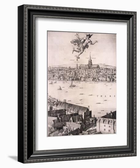 Panoramic View of London, C1670-Wenceslaus Hollar-Framed Giclee Print