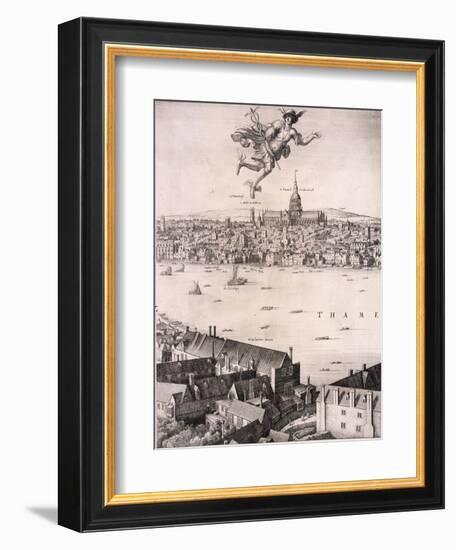 Panoramic View of London, C1670-Wenceslaus Hollar-Framed Giclee Print