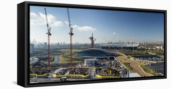 Panoramic View of London from the 12th Floor at Staybridge Suites London-Stratford City-Mark Chivers-Framed Premier Image Canvas