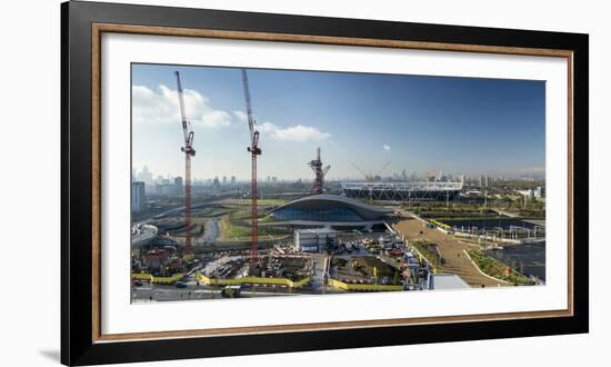 Panoramic View of London from the 12th Floor at Staybridge Suites London-Stratford City-Mark Chivers-Framed Photographic Print