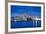 Panoramic View of London Skyline over the River Thames Featuring Canary Wharf-Ian Egner-Framed Photographic Print