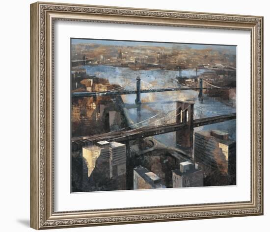 Panoramic View of Manhattan-Marti Bofarull-Framed Giclee Print