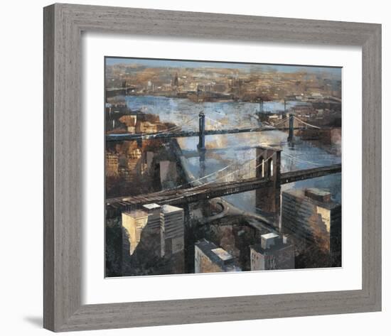 Panoramic View of Manhattan-Marti Bofarull-Framed Giclee Print