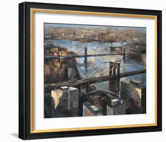 Panoramic View of Manhattan-Marti Bofarull-Framed Giclee Print