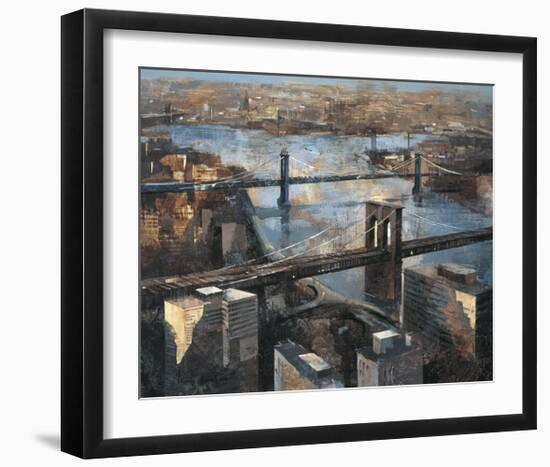 Panoramic View of Manhattan-Marti Bofarull-Framed Giclee Print