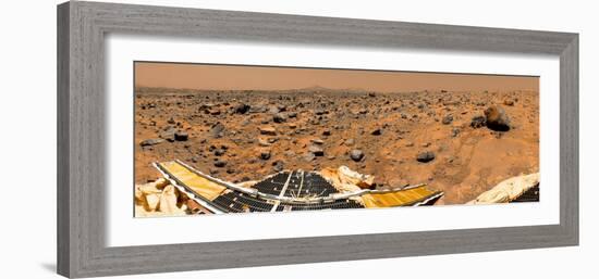 Panoramic View of Mars-Stocktrek Images-Framed Photographic Print