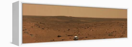 Panoramic View of Mars-Stocktrek Images-Framed Premier Image Canvas