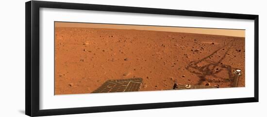 Panoramic View of Mars-Stocktrek Images-Framed Photographic Print