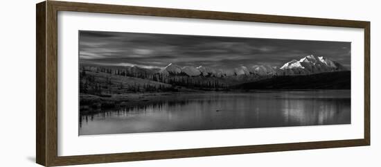 Panoramic view of Mount Denali, previously known as McKinley from Wonder Lake, Denali National P...-null-Framed Photographic Print