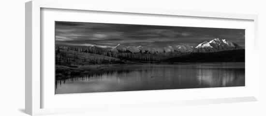 Panoramic view of Mount Denali, previously known as McKinley from Wonder Lake, Denali National P...-null-Framed Photographic Print