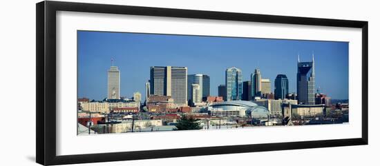 Panoramic View of Nashville, Tennessee Skyline in Morning Light-null-Framed Photographic Print