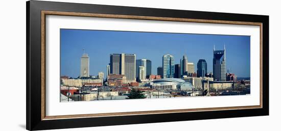 Panoramic View of Nashville, Tennessee Skyline in Morning Light-null-Framed Photographic Print