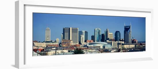 Panoramic View of Nashville, Tennessee Skyline in Morning Light-null-Framed Photographic Print