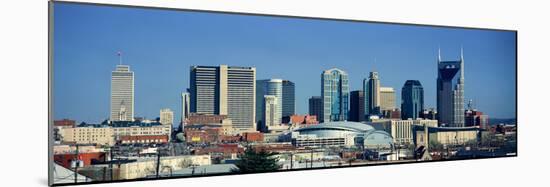 Panoramic View of Nashville, Tennessee Skyline in Morning Light-null-Mounted Photographic Print
