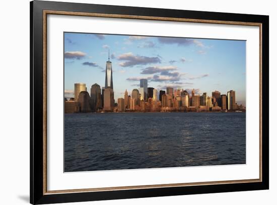 Panoramic View of New York City Skyline on Water Featuring One World Trade Center (1Wtc), Freedom T-Joseph Sohm-Framed Photographic Print